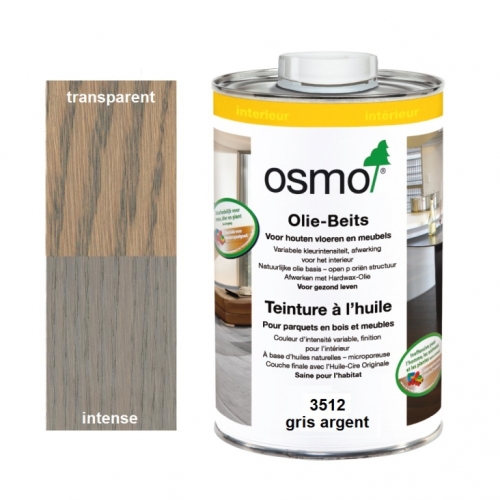 Teinture à l'huile OSMO Gris Argent pour parquet et bois